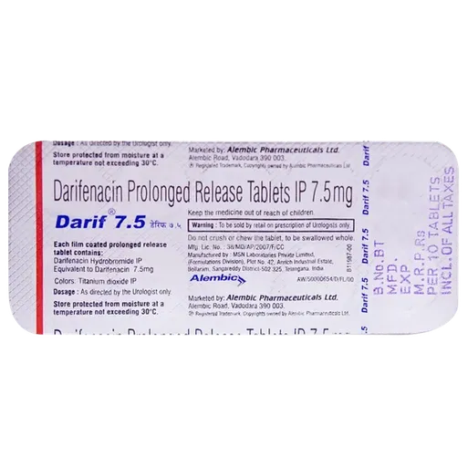 darif 7.5mg tablet 10's